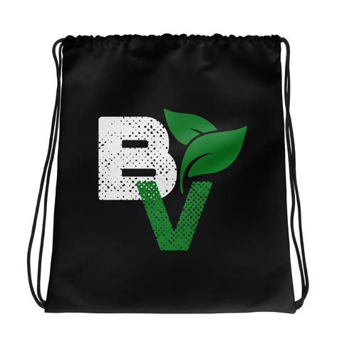Black "BV" Drawstring Bag