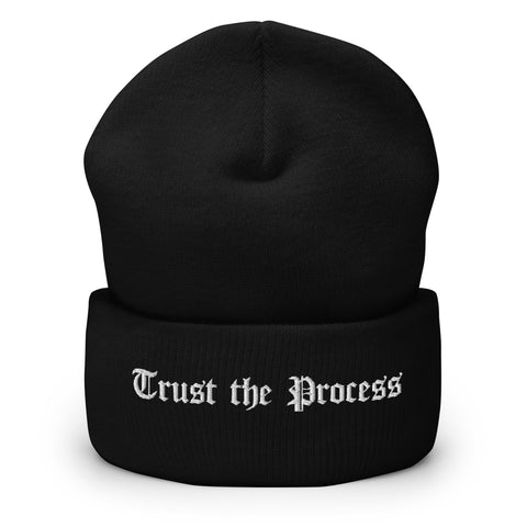 Old English "Trust The Process" Beanie
