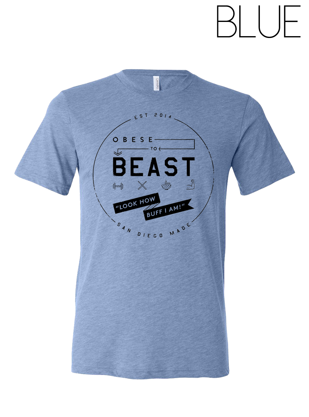 O2B Black Crest T-Shirt