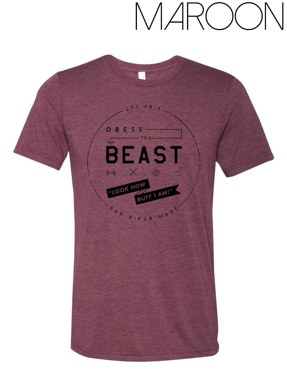 O2B Black Crest T-Shirt