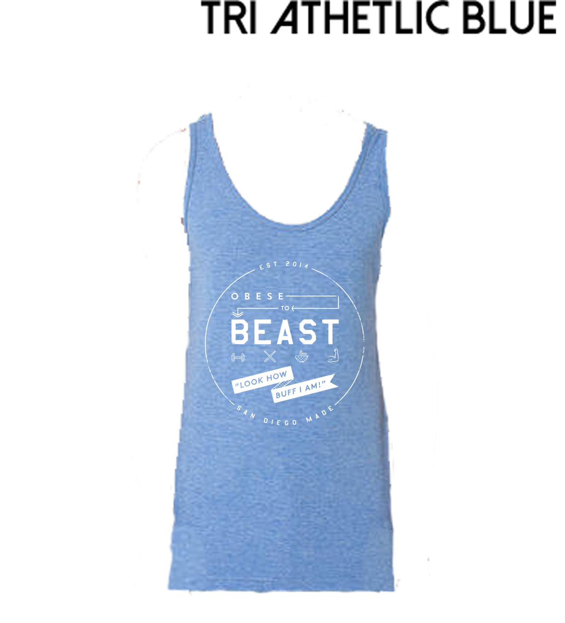 O2B White Crest Tank