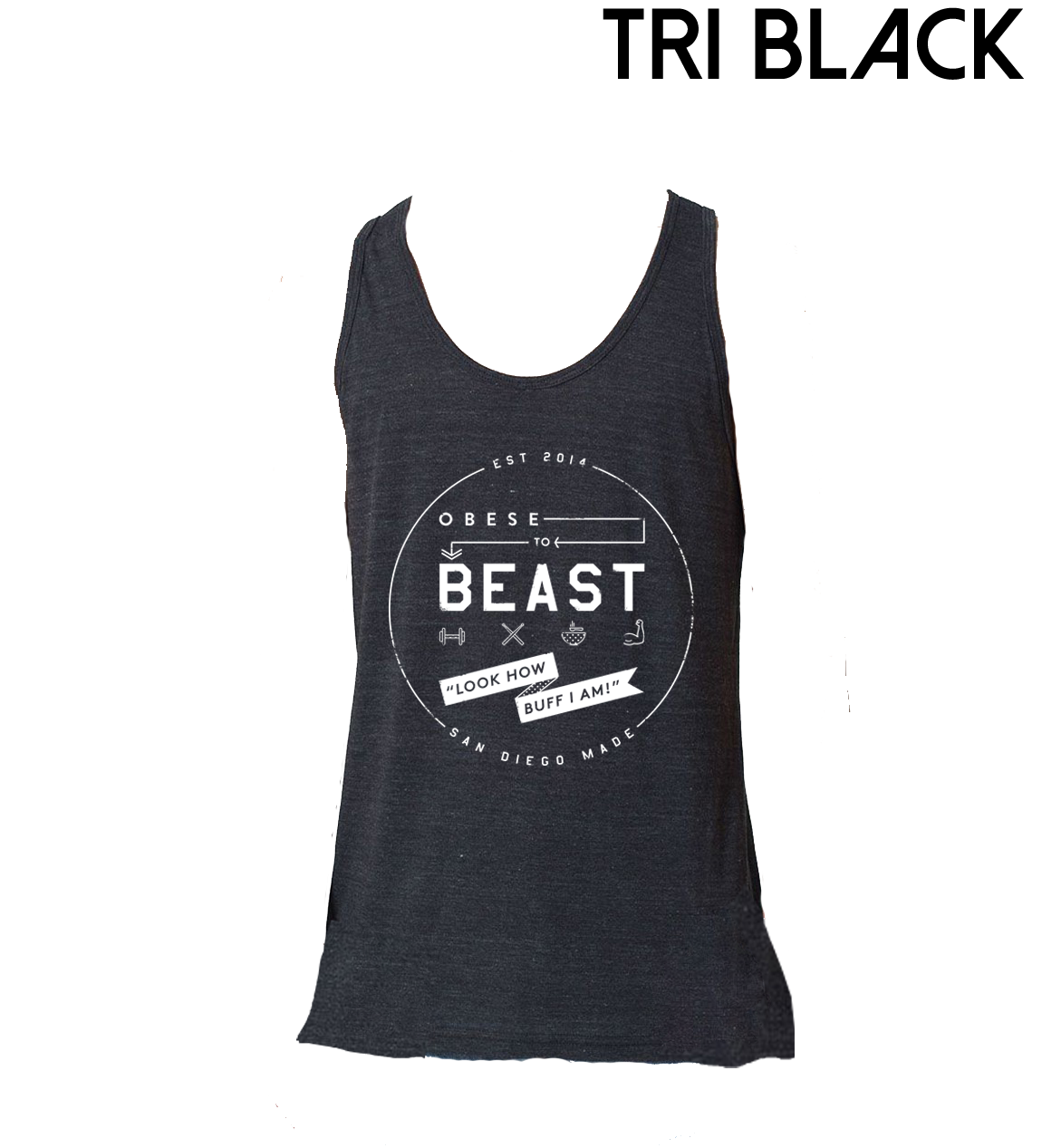 O2B White Crest Tank