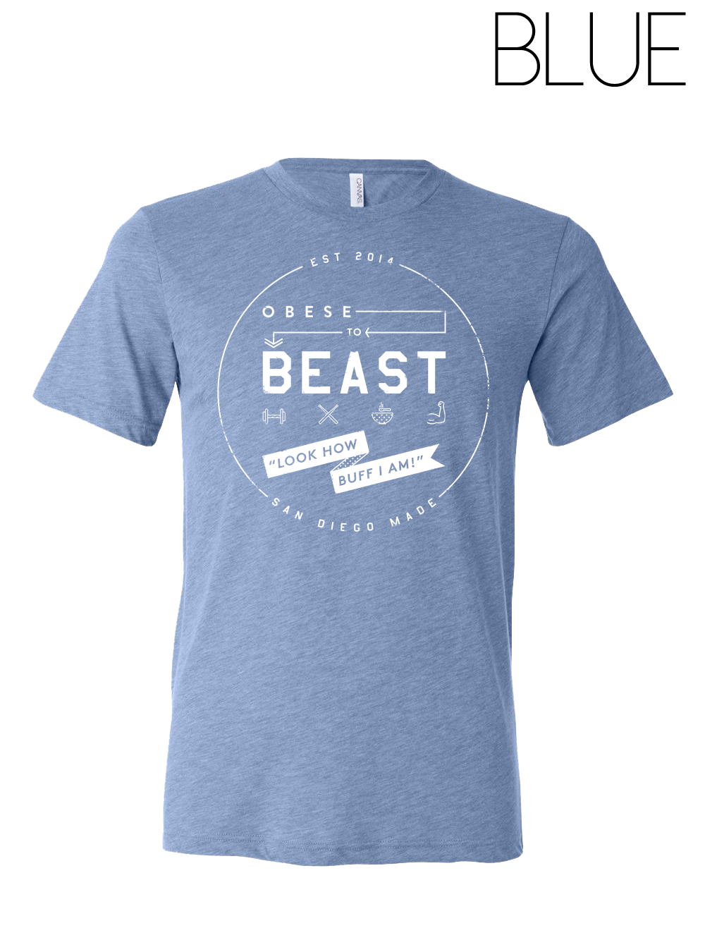 O2B White Crest T-Shirt