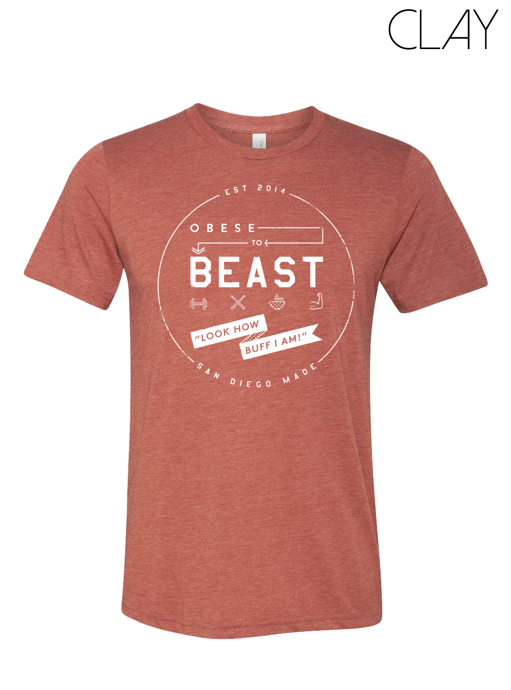 O2B White Crest T-Shirt