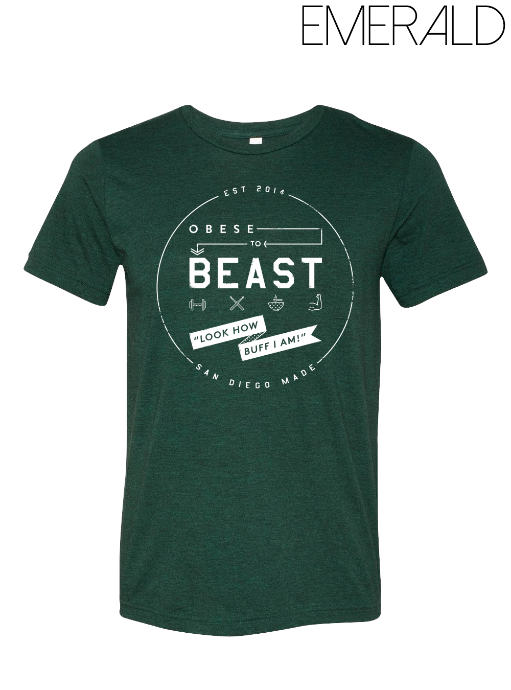 O2B White Crest T-Shirt