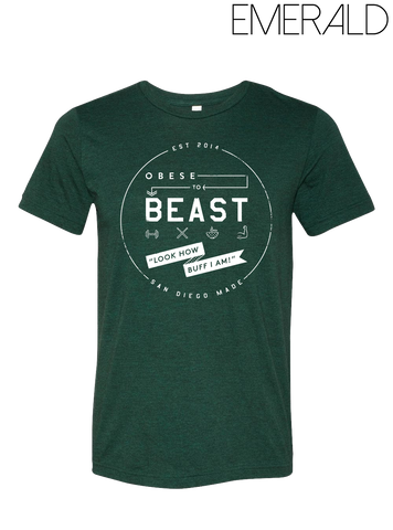 O2B White Crest T-Shirt