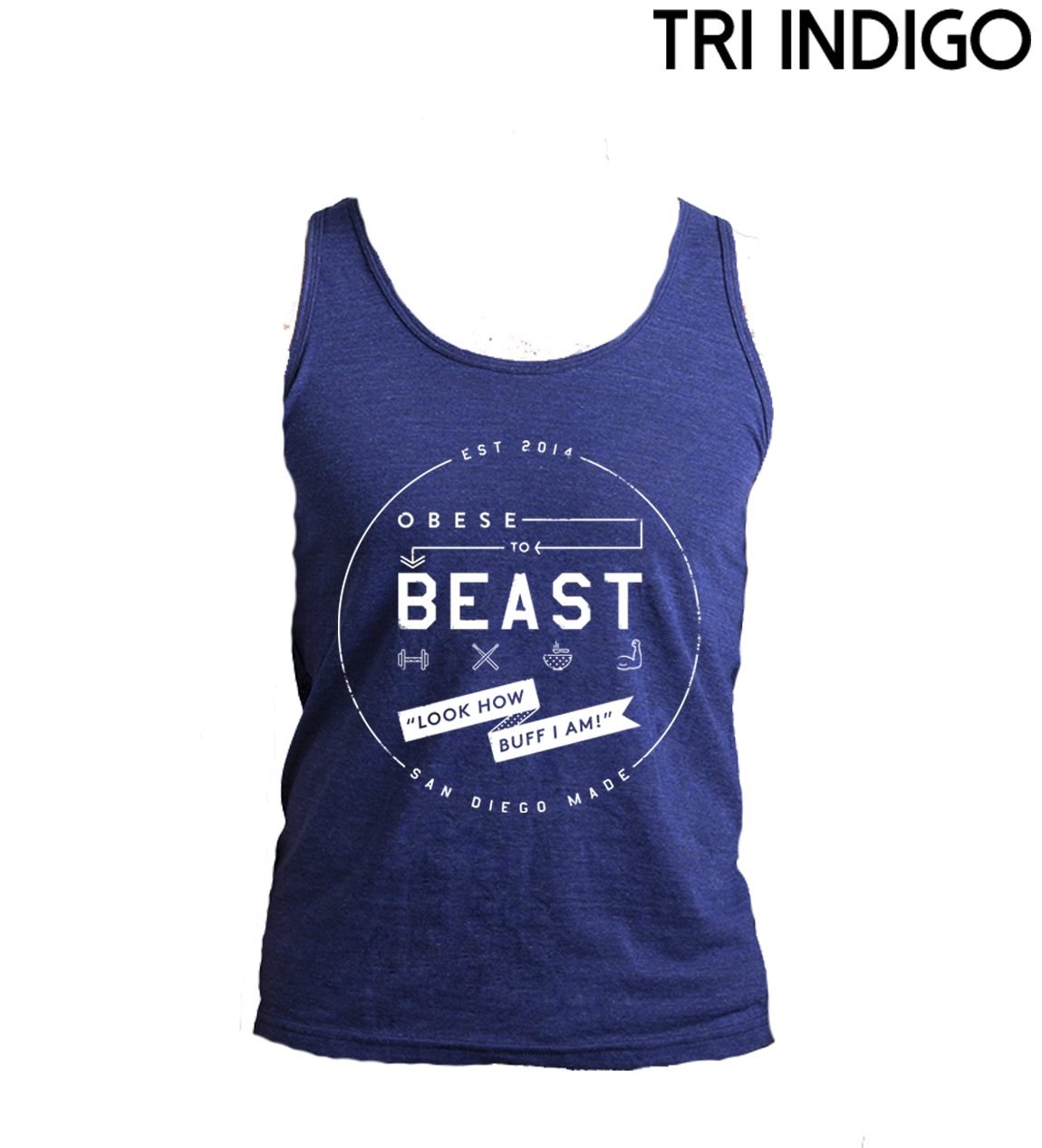 O2B White Crest Tank