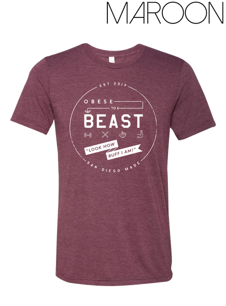 O2B White Crest T-Shirt