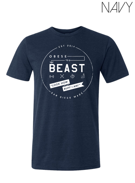 O2B White Crest T-Shirt
