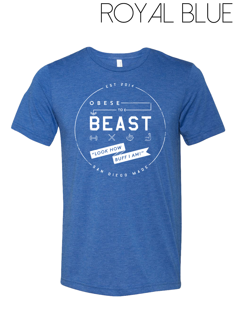 O2B White Crest T-Shirt