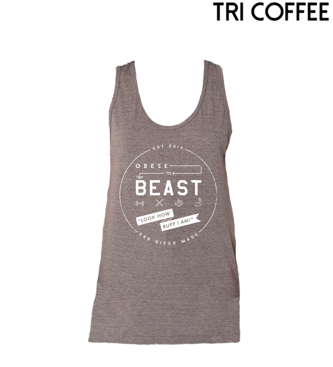 O2B White Crest Tank