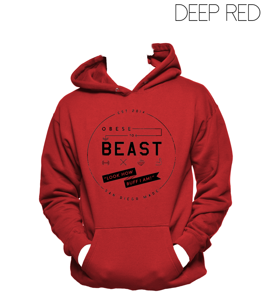 Black Circular Crest Hoody