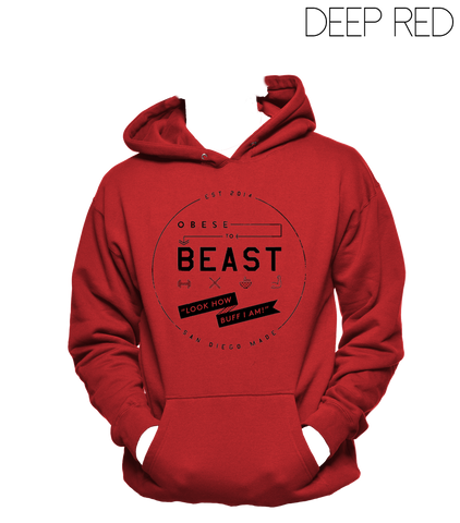 Black Circular Crest Hoody