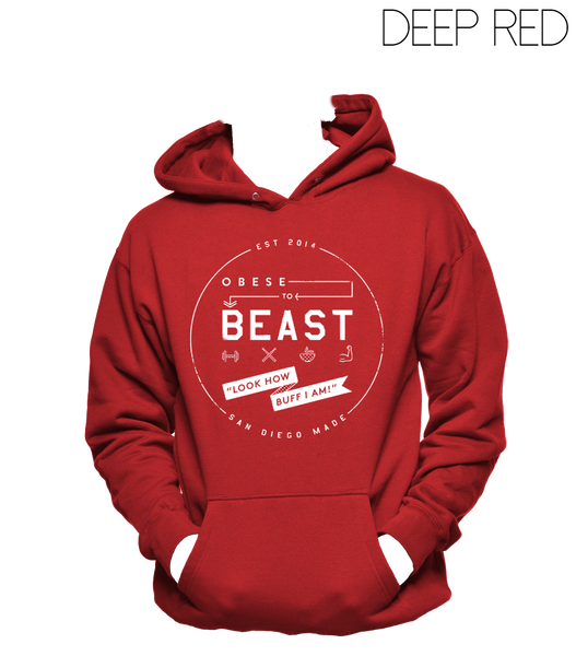 White Circular Crest Hoody