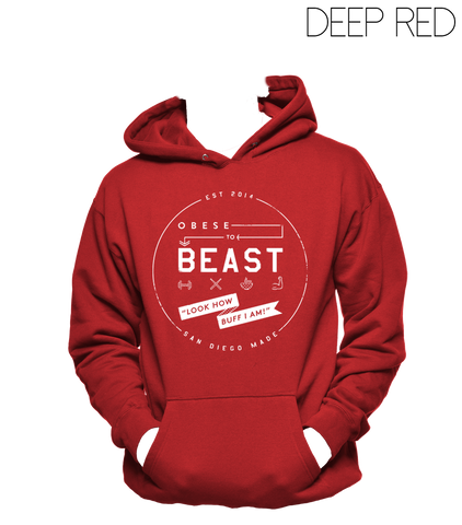 White Circular Crest Hoody