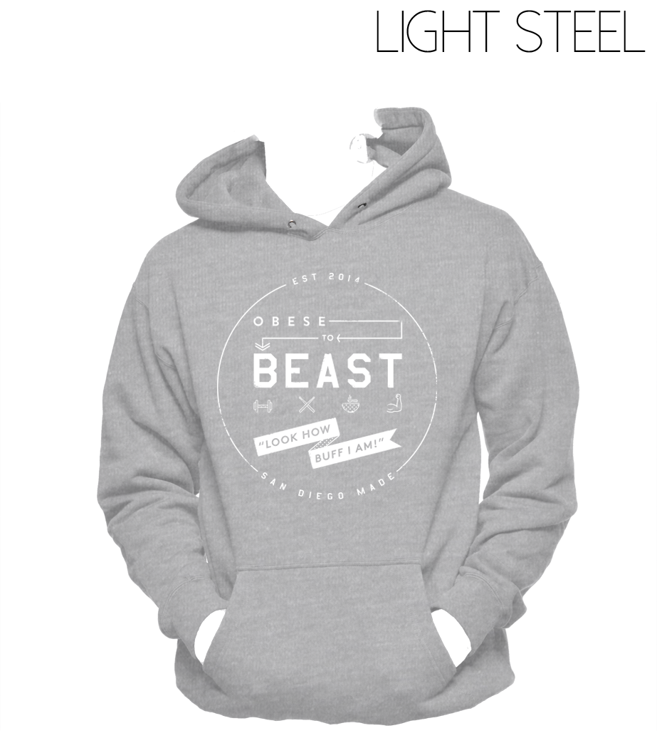 White Circular Crest Hoody