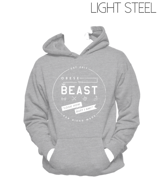 White Circular Crest Hoody
