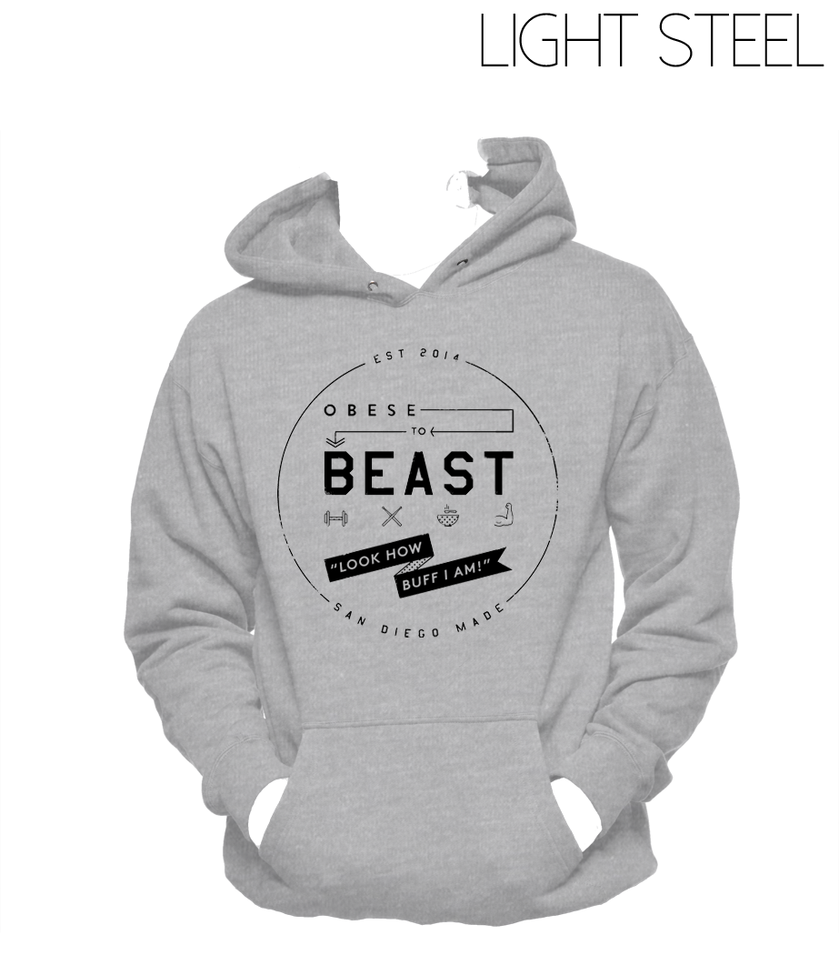 Black Circular Crest Hoody
