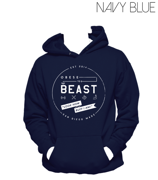 White Circular Crest Hoody