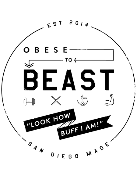 Black Circular Crest Hoody