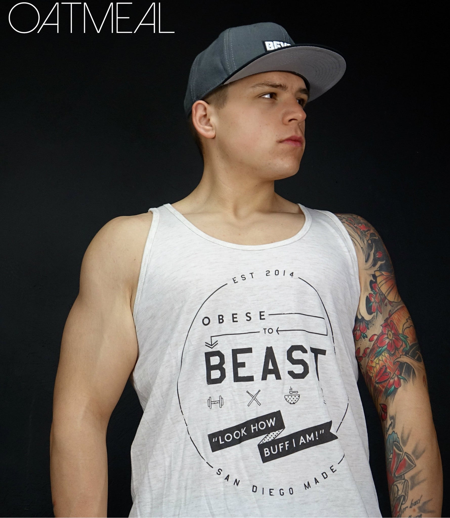 O2B Black Crest Tank