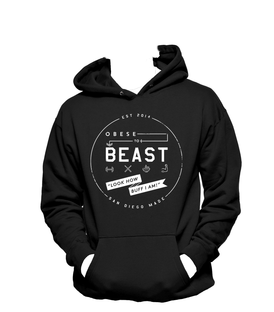 White Circular Crest Hoody