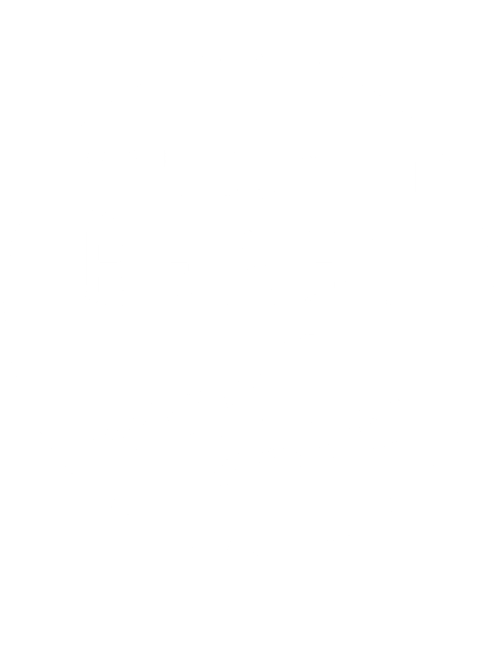 O2B White Crest T-Shirt